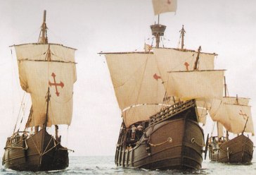 Каравеллы Колумба у багамских островов