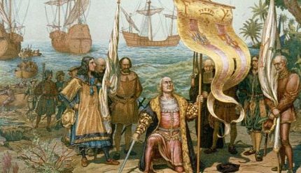 Высадка Колумба на открытой им земле